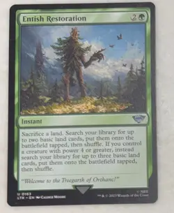 Entish Restoration 163 MTG LOTR Tales of Middle Earth 2023 NM Non Foil Magic - Image 1