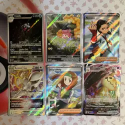 Pokemon TCG 6 Card Lot Full Art Holo Arceus VSTAR Nemona Daisy English - Image 1