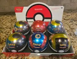 Pokemon TCG: 6 Poke Ball Tins D25 in Display Box - Brand New - Image 1
