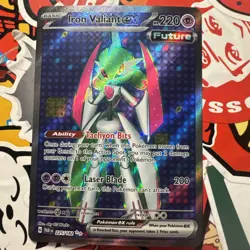 Pokemon TCG Paradox Rift - Iron Valiant EX 225/182 Full Art Holo M/NM🔥 - Image 2