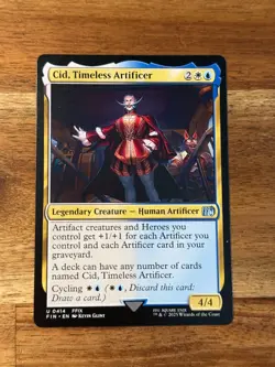 Final Fantasy Cid, Timeless Artificer non foil Magic MTG FIN414 - Image 1