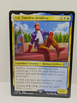 Final Fantasy - Cid, Timeless Artificer - Blue/White - Uncommon- Fin 412 - - Image 1