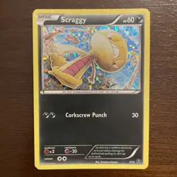 Holo Scraggy English Pokemon McDonald's 2016 Europe only Happy Meal Promo #7 - Image 1