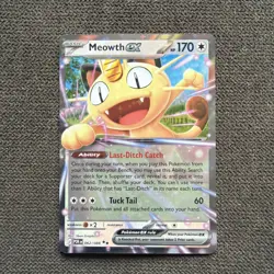 2026 Pokemon Meowth ex 062/088 ME03 Perfect Order Holo EN English - Image 1