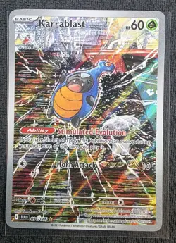Pokemon TCG Karrablast 094/086 Illustration Rare Holo Sv: Black Bolt English NM - Image 1