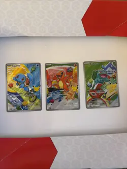 Pokemon 30th Anniversary First Partner Pack Charmander, Squirtle,Bulbasaur - Image 1