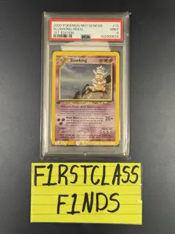 2000 Pokemon Slowking Neo Genesis 1st Edition Holo Rare #14 PSA 9 Mint - Image 3