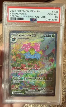 Pokemon Venusaur ex 198/165 Violet 151 Special Illustration Rare PSA 10 - Image 1