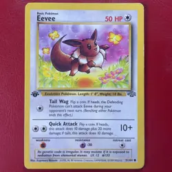 Pokemon TCG Eevee Jungle 51/64 Regular 1999-2000 Wizards Base Set First Edition - Image 1