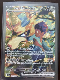 2025 Pokemon Journey Together Hop's Zacian ex #186/159 - Image 1