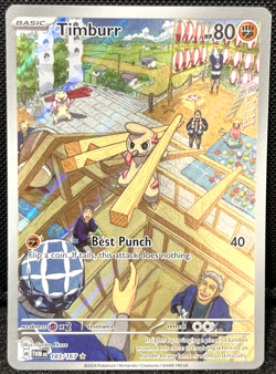 Timburr 183/167 Illustration Rare - Sv06 - Twilight Masquerade -NM- Pokemon TCG - Image 1
