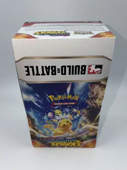 Pokemon Scarlet & Violet Surging Sparks Build And Battle Box Display Case EMPTY - Image 1