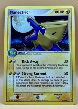 Manectric 8/100 – Crystal Guardians (Cosmos Holo Rare) - LP - 2006 Pokemon TCG - Image 1