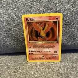 Moltres 27/62 Fossil Regular Non Holo Rare Pokemon TCG - Image 1