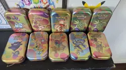 10x Pokemon TCG Scarlet & Violet 151 Mini-Tin w/ 20 Packs |BRAND NEW SEALED - Image 1