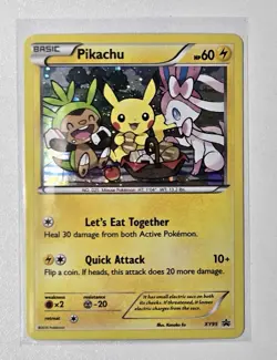 Pokemon TCG 2016 XY Black Star Promo Rare Holo Pikachu XY95 - Image 1