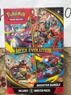 Sealed Pokemon TCG: Mega Evolution Booster Bundle (6 Booster Packs) - Image 2