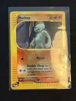 Pokemon Machop Expedition Base Set 117/165 Reverse Foil - Image 1