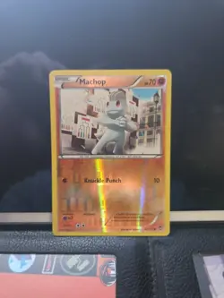 Pokemon Machop Reverse Holo 44/111 FFI Furious Fists LP/NM - Image 1