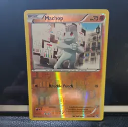 Pokemon Machop Reverse Holo 44/111 FFI Furious Fists LP/NM - Image 2