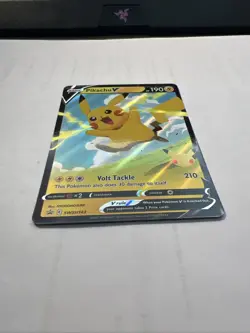 Pokemon Pikachu V Promo Full Art Holo Sword & Shield SWSH143 190 HP - Image 2