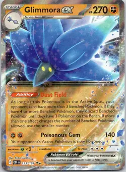 Glimmora ex 123/197 Double Rare Obsidian Flames Pokemon Holo Near Mint - Image 1