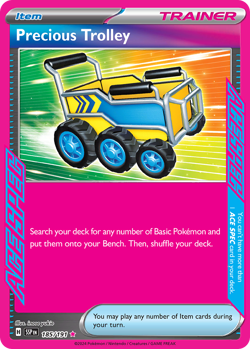 PRECIOUS TROLLEY 185/191 ACE SPEC RARE SURGING SPARKS POKEMON LIGHTLY PLAYED - Image 1