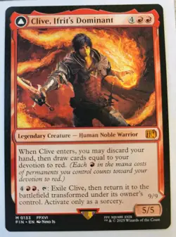 MTG - Final Fantasy: Clive, Ifrit's Dominant (0133) - Mythic - Near Mint - Image 1