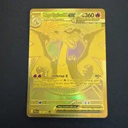 Pokemon TCG Gold Hyper Rare Mega Charizard X EX 130/094 Phantasmal Flames NM- - Image 1