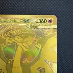Pokemon TCG Gold Hyper Rare Mega Charizard X EX 130/094 Phantasmal Flames NM- - Image 4