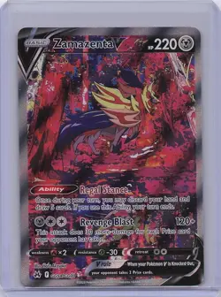 Zamazenta V GG54/GG70 Holo Rare V Crown Zenith Galarian Gallery Pokemon NM - Image 1