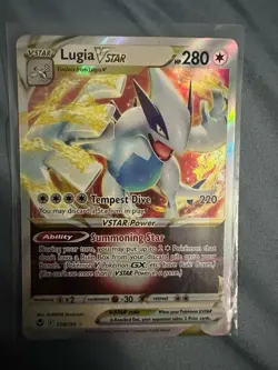 Pokemon TCG Lugia VSTAR 139/195 Silver Tempest Ultra Rare NM Condition - Image 1