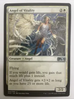 1x Angel of Vitality Core Set 2020 M20 LP MTG Magic the Gathering - Image 1