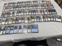 Mixed Magic the Gathering Deckmaster Lot of 90+ Cards w/box - Image 1