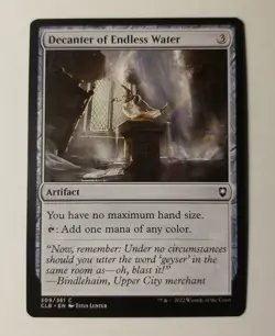 MTG 1x Decanter of Endless Water, NM Commander Legends: Battle for Baldur's Gate - Image 1