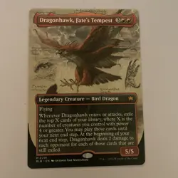Dragonhawk, Fate's Tempest (Borderless) Bloomburrow Regular - Image 1
