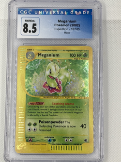 CGC 8.5 Meganium 18/165 Expedition Holo 2002 Pokemon WOTC Slab - Image 3