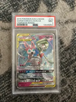 Pokemon Unbroken Bonds Gardevoir & Sylveon 130/214 Ultra Holo Foil Rare PSA 9 - Image 1