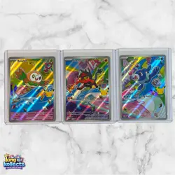 Pokemon First Partner Illustration Collection Series 1| Alolan GEN 7 Starters - Image 1