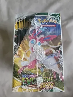 Pokemon Sword & Shield Evolving Skies Booster Box Case Fresh #2 Small Tear - Image 2