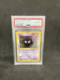 PSA 10 Gastly 1ST EDITION SHADOWLESS 1999 Pokemon Base Set #50/102 Gem Mint - Image 2