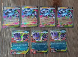 Pokemon EX Holo Mega Gengar EX & Mega Charizard X EX Card Lot - Phantasmal Flame - Image 1