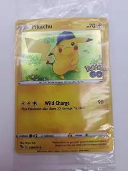 2022 Pokemon GO Pikachu Holo Promo Card 028/078 New Sealed - Image 1