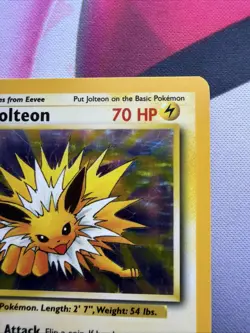 Pokemon TCG Jolteon Holo Rare Card 4/64 NM/LP No Symbol Error - Image 3