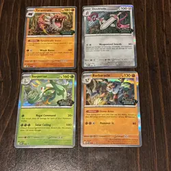 Pokemon Perfect Order Prerelease Set - 4 Serperior Tyrantrum Doublade Barbaracle - Image 1