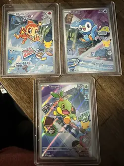 Pokemon 2026 First Partners Lot Piplup Chimchar Turtwig Collectible - Image 2