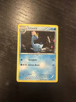 Amaura Furious Fists 25/111 Holo Promo Cosmos Holo Rare MP Pokemon TCG - Image 1