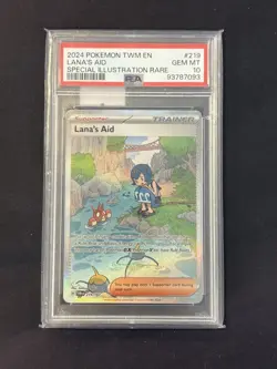 PSA 10 Pokemon TCG Lana's Aid 219/167: Twilight Masquerade Holo - Image 2