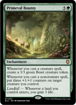 Primeval Bounty Commander: Bloomburrow Regular - Image 1