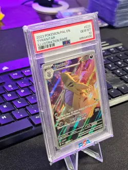 2023 Pokemon TYRANITAR 222/193 Illustration Rare EN Paldea Evolved 💎 PSA 10 💎 - Image 3